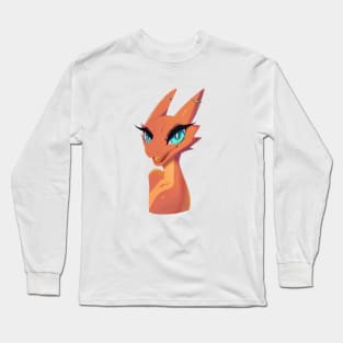 Cute Orange Kobold Long Sleeve T-Shirt